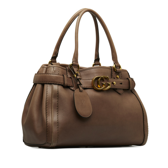 Pre-Loved Gucci Leather Running Tote Bag - Picture 2 of 12